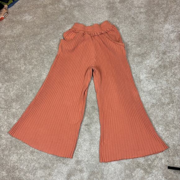 Free People FP Beach Serena Ribbed Flare Lounge Pants Women's M Boho - Picture 3 of 12